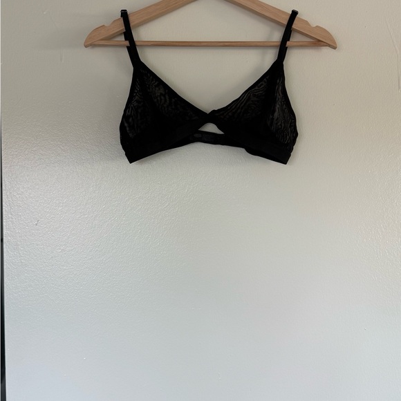 Chic Black Sheer Bralette - Picture 1 of 2